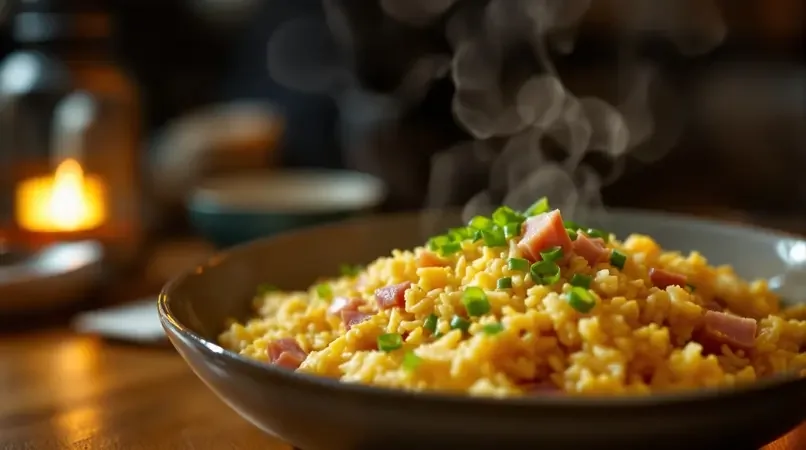 深夜食堂的暖心蛋炒饭，粒粒分明 - 蓝光影院美食短视频封面